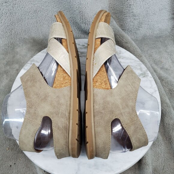 Sofft Shoes Womens Size 9 Gold Faux Leather Galiana Sandals - Picture 8 of 10